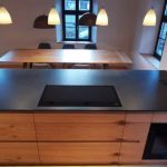 Küche Eiche Massiv Tisch und Arbeitsfläche